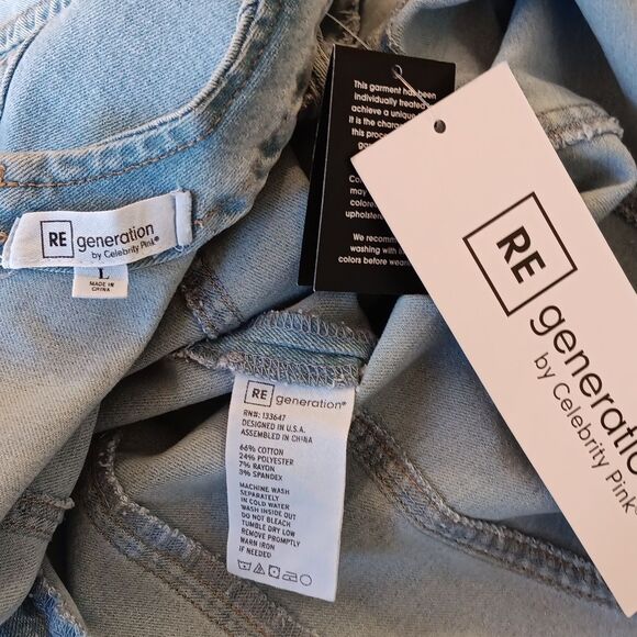 NWT. RE Generation By Celebrity Pink Blue Flared Sheath Mini Dress - Picture 8 of 9